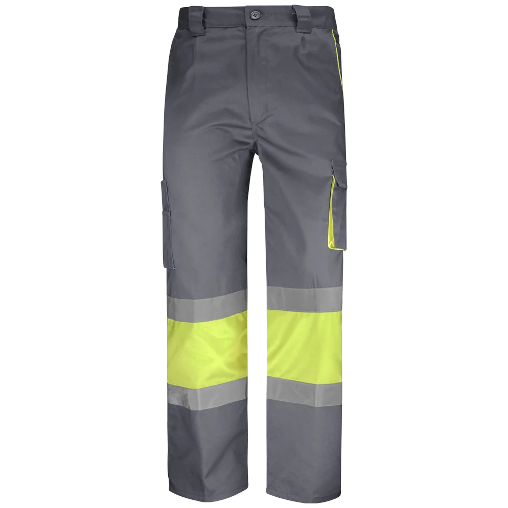 Pantalón multibolsillos Alta Visibilidad bicolor