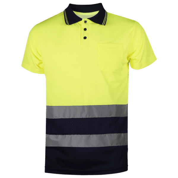 Polo bicolor alta visibilidad