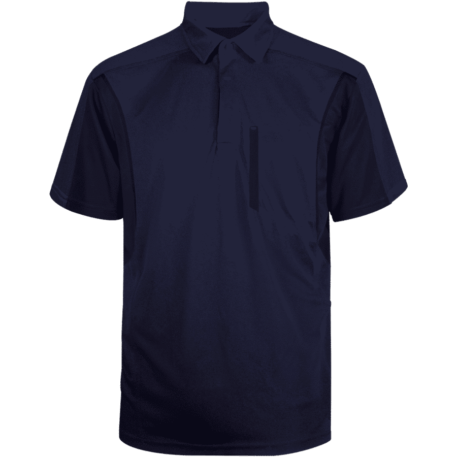 Polo reciclado bicolor en piqué con bolsillo