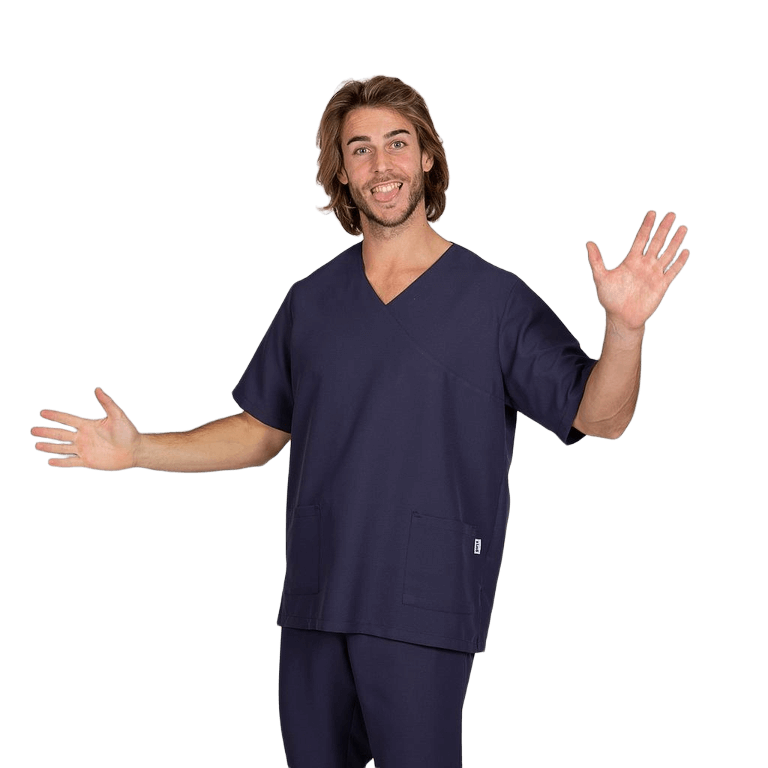 Casaca microfibra cuello en pico "NEREA"