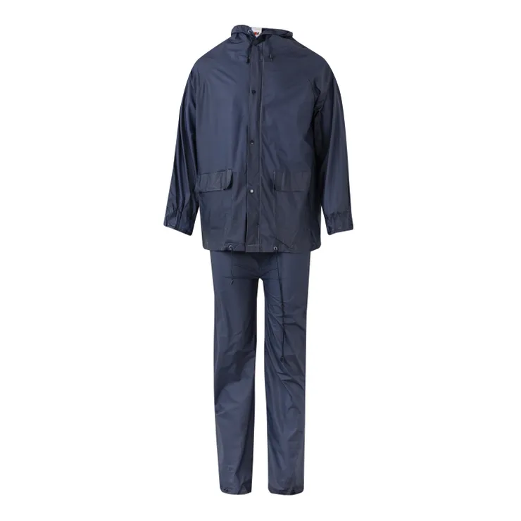 Traje agua azul con capucha