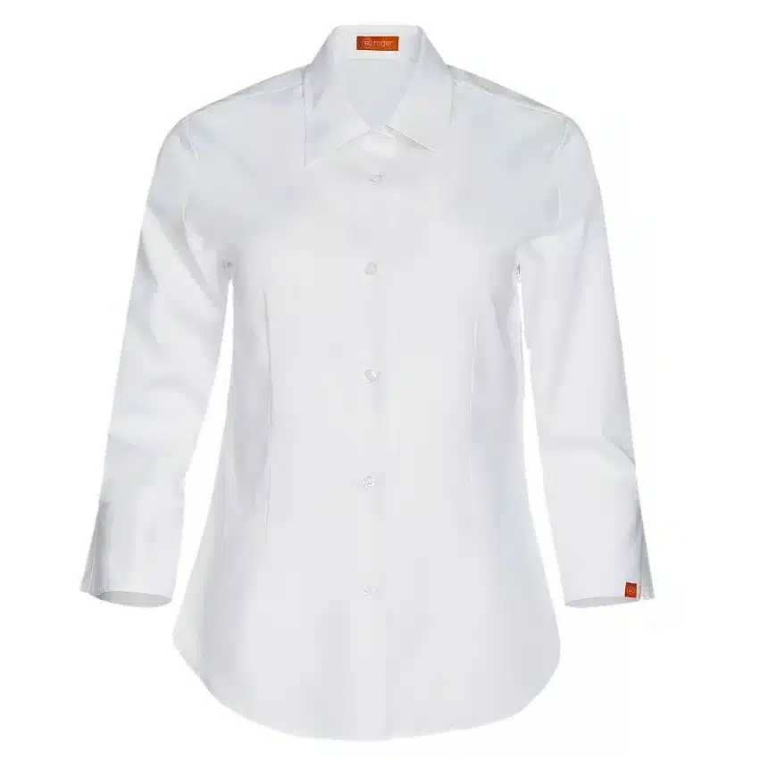 Camisa Mujer Cuello Camisero Manga 3/4