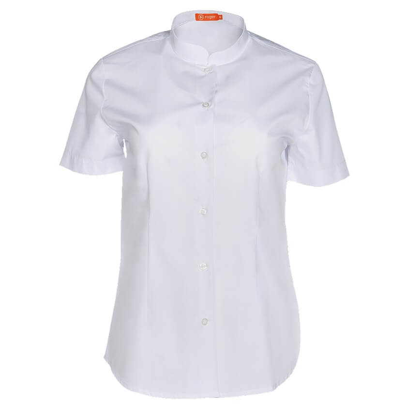 Camisa Mujer Cuello Mao manga corta